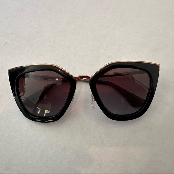 PRADA black and gold sunglasses SRP 53s - Picture 2 of 16